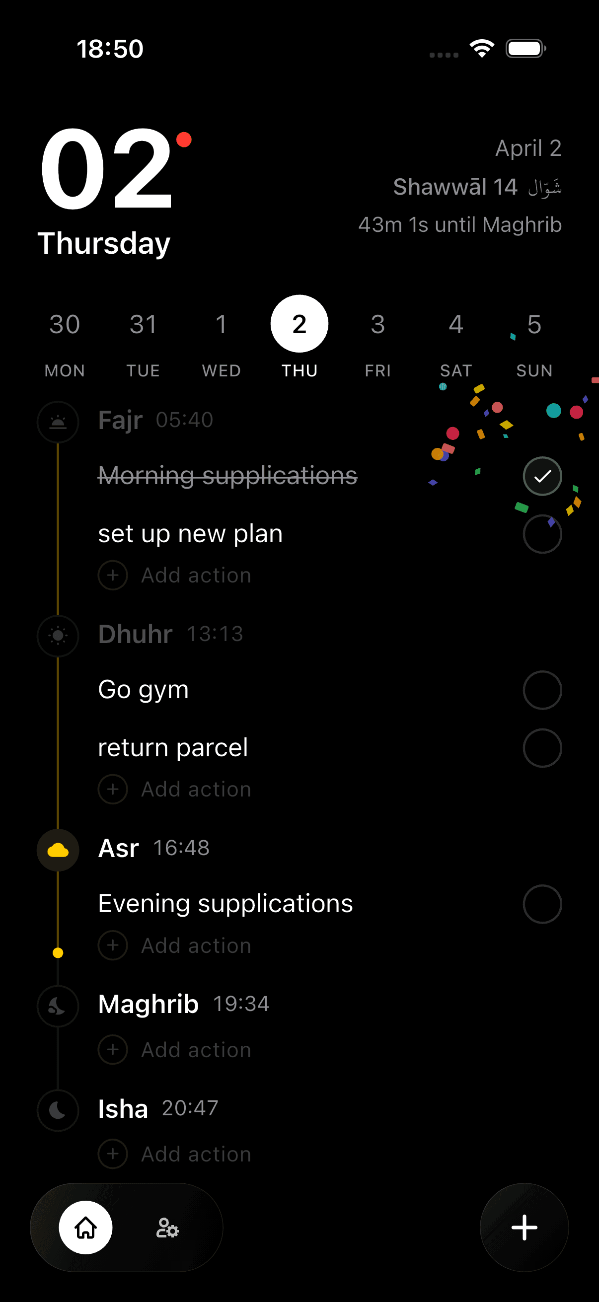 Deen Focused salah-aligned task planner